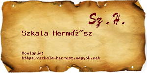 Szkala Hermész névjegykártya